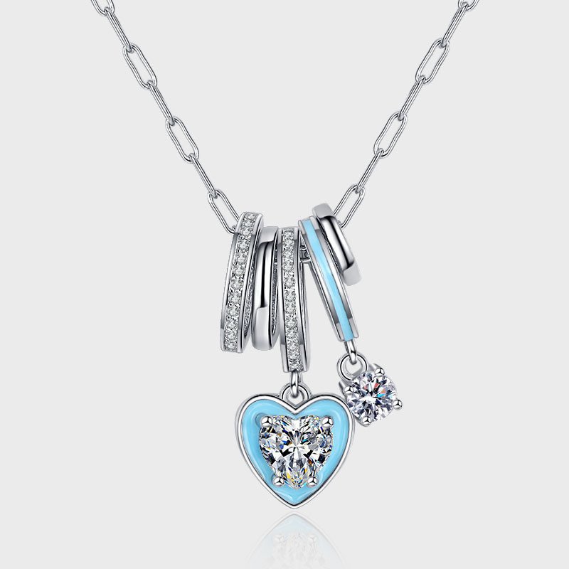 S925 Silver Enamel Color Beads Lucky Chain Aurora Little Rock Candy - Image 4