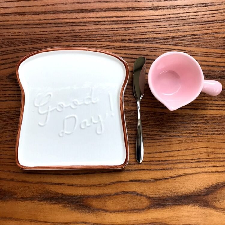 Cherry blossom relief bread plate