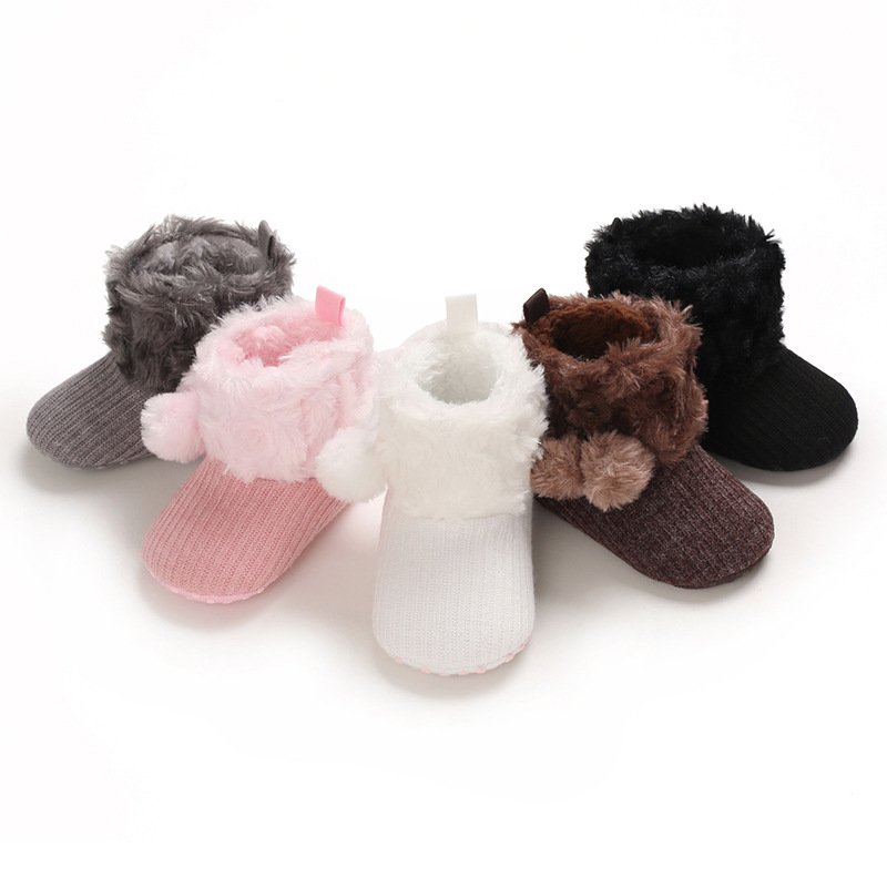Cute princess wool ball cotton shoes - Image 5