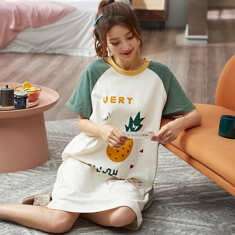 Women's summer cotton pajamas - Image 2