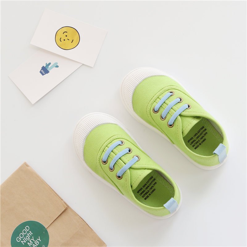 Network explosion spring new children's shoes, Korean boys and girls canvas shoes, candy color baby shoes - Image 12