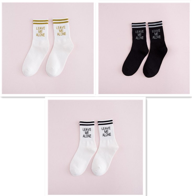 Luokou two bars long tube female socks - Image 8