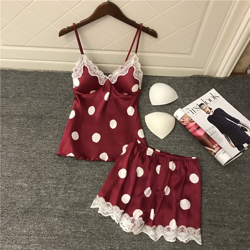 Sexy Nightdress With Ice Silk Suspenders - Image 2