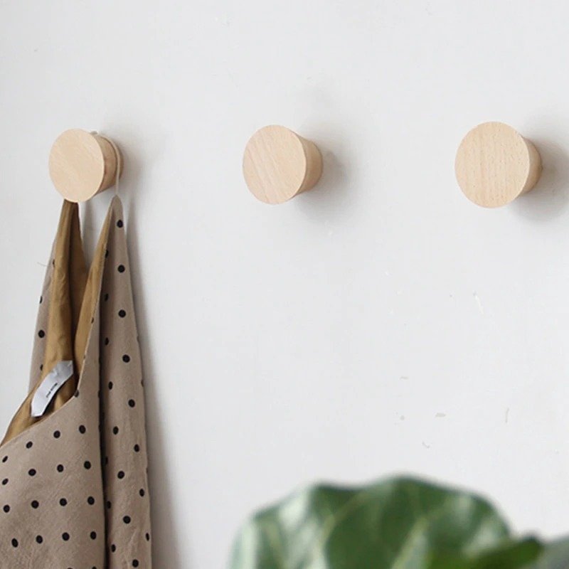 Solid wood hook