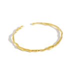 Irregular hammer texture female bracelet