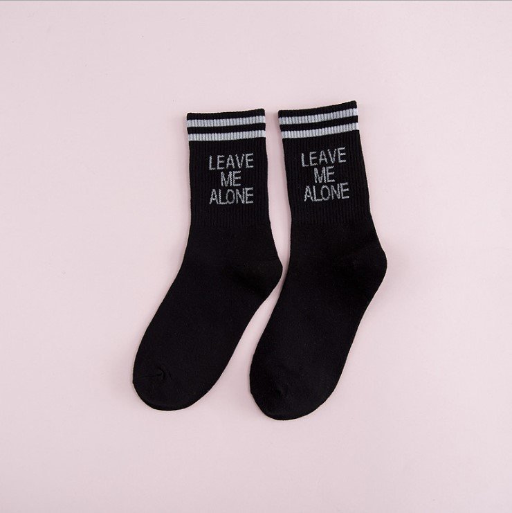 Luokou two bars long tube female socks - Image 3