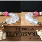 Frosted Crystal Bracelet Cute Little Elephant Bracelet Bracelet