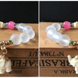 Frosted Crystal Bracelet Cute Little Elephant Bracelet Bracelet