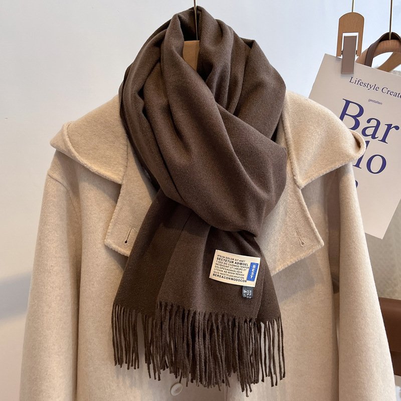 High-end Versatile Shawl Warm Thickened Scarf Dual-purpose - Image 32