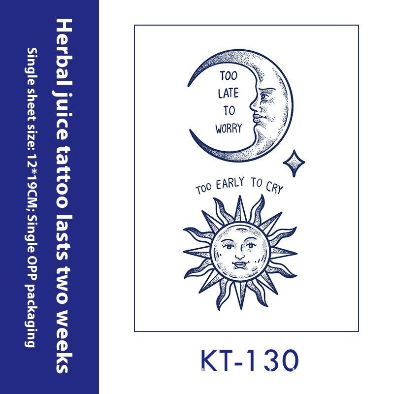 Tattoo Sticker English Letters Ins Style Men's Dark Women's Waterproof - Image 7