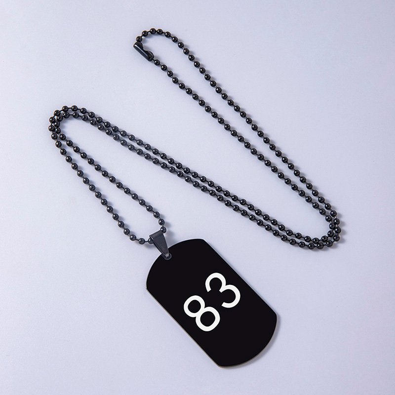 Stainless Steel No 83 Dog Tag Necklace - Image 3
