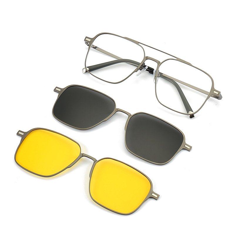 Polarized Sunglasses UV Protection Magnetic Suction Set Of Glasses - Image 3