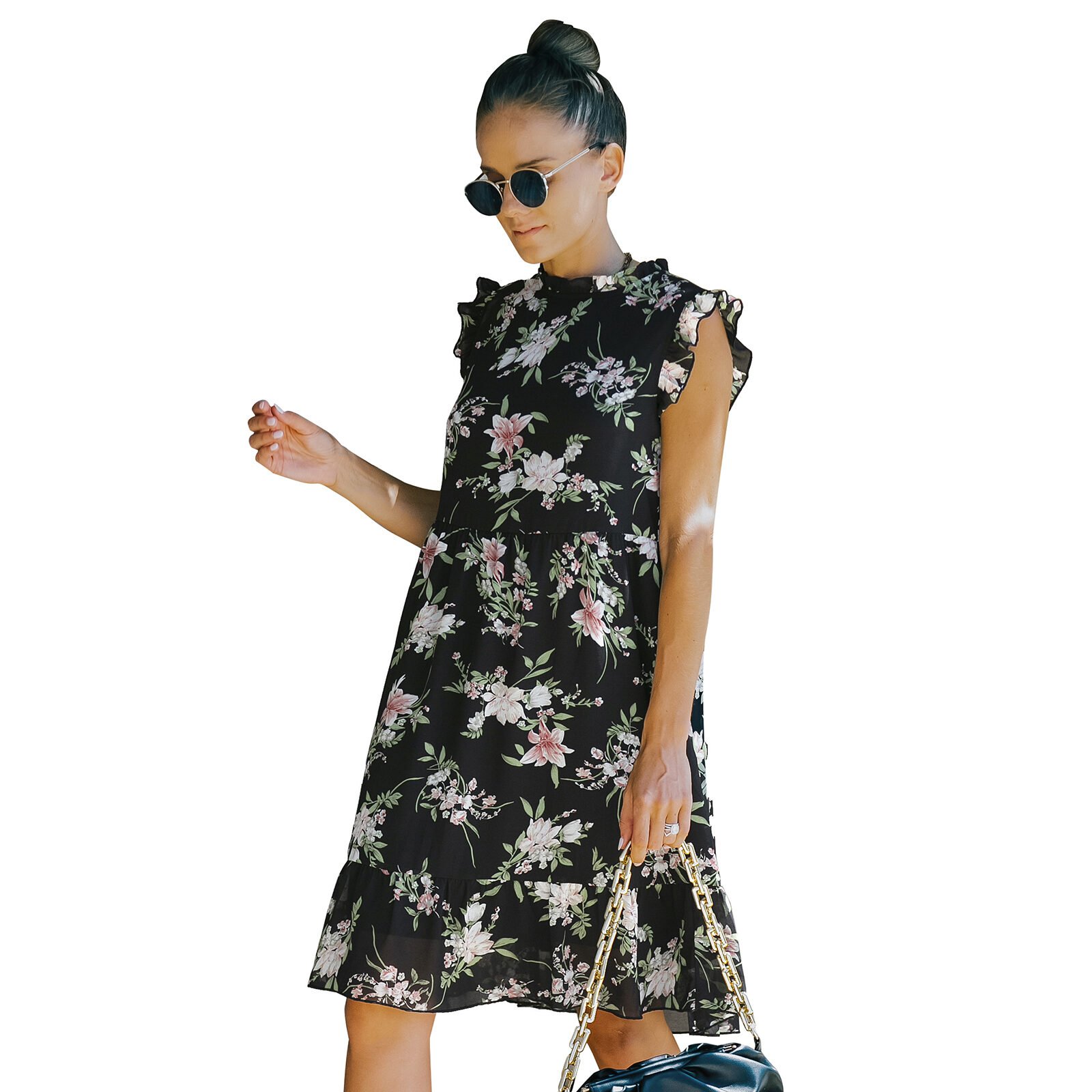 European And American Style Floral Skirt - Image 9
