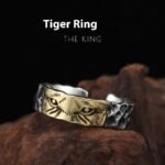 Senior Sense Tiger Marcasite Ring High Street Male Niche