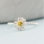Small Daisy Sun Flower Ring