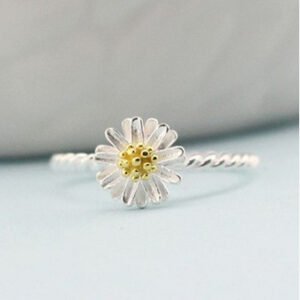Small Daisy Sun Flower Ring