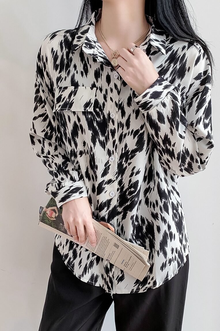 Casual retro Hong Kong style loose shirt - Image 7
