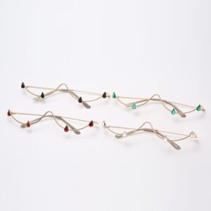 Lower Half Frame Lens Free Decorative Glasses New Fashion