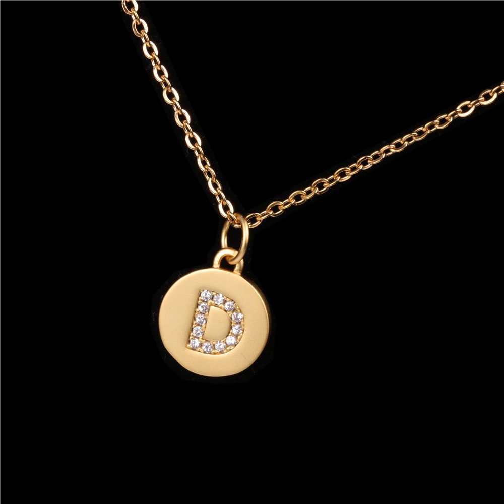 26 English Letter Pendant With Diamond Frosted Matte - Image 6