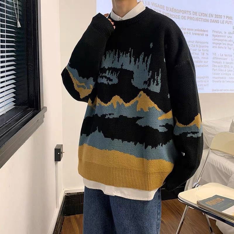 Retro Boys' Loose And Lazy Sweater - Image 2