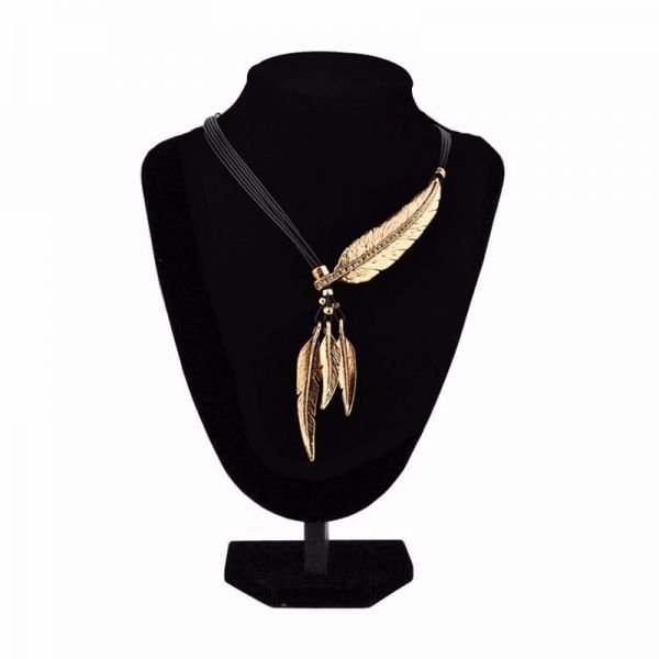 Leaf Feather Necklace - Image 4