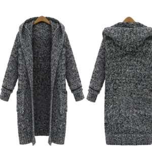 Cardigan hooded loose sweater
