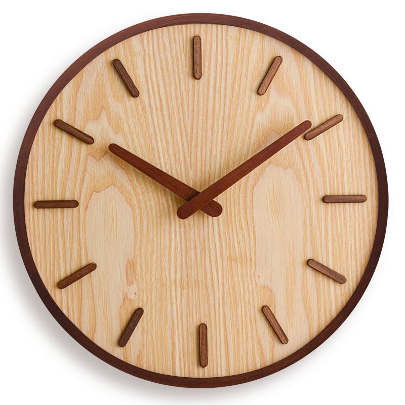 Simple Chinese Style Wall Clock Wooden Modern Home Living Room Decoration - Image 7