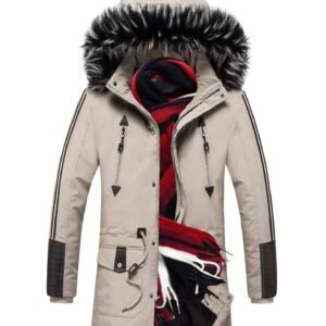 Hooded warm cotton jacket