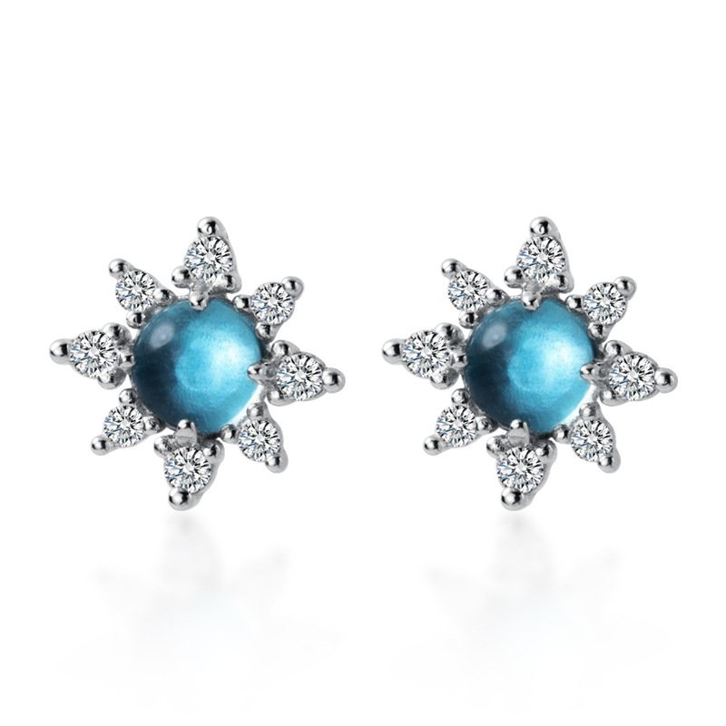 S925 Silver Fashion Sweet Sunflower Earrings - Image 4