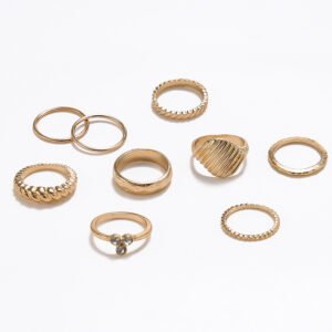 Fashion Temperament Personality Scallops Gold-plated Micro Diamonds