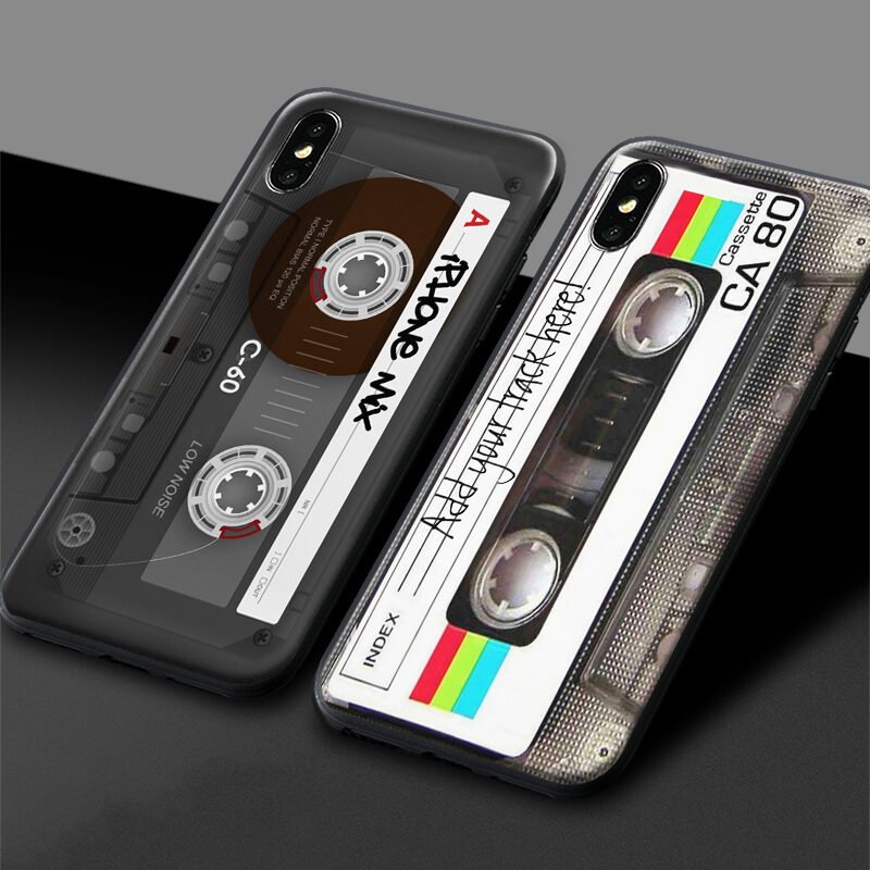 Compatible with Apple , Retro Nostalgic Style Cassette Phone Case - Image 2