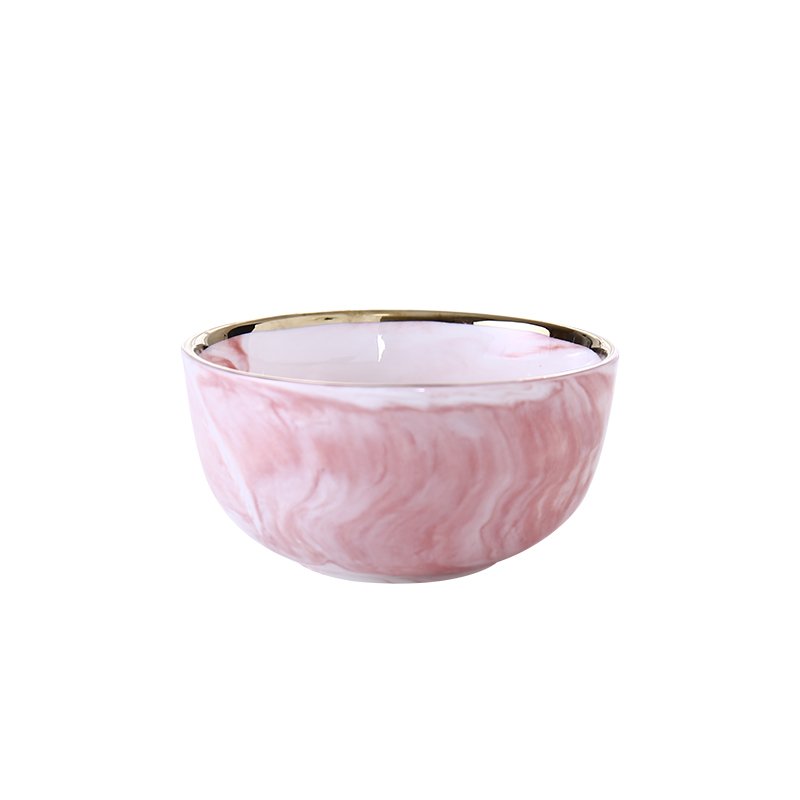 Pink Marble Phnom Penh Ceramic Dinner Plate - Image 8