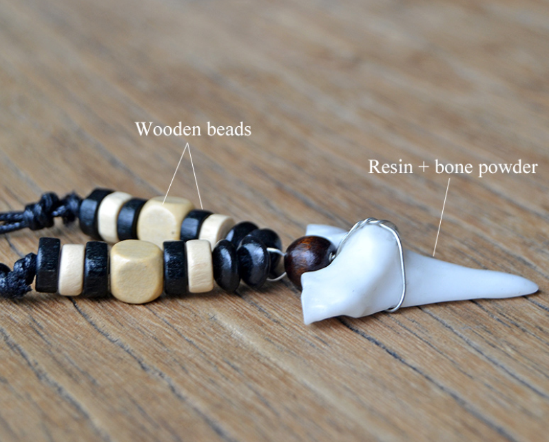 Men and Women Necklaces Imitation Shark Tooth Pendant - Image 2