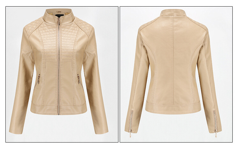 Women's motorcycle leather jacket - Image 2