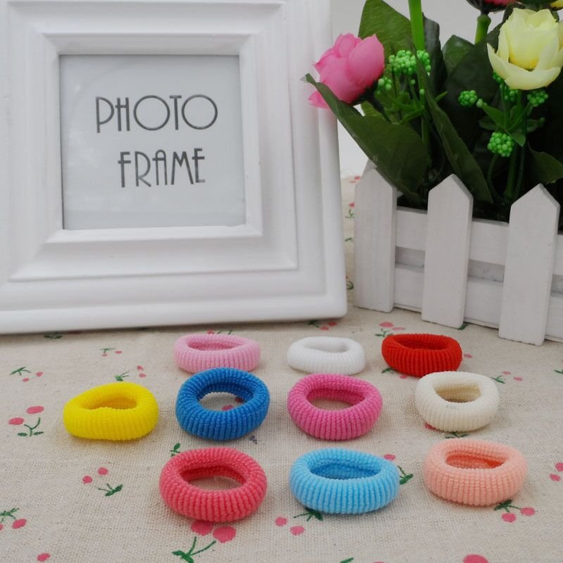 Seamless Stretch Towel Hair Tie Hair Rope Rubber Band - Image 2