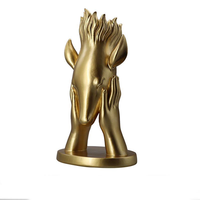 Household Creative Resin Flower Insert Deer Ornaments - Image 3