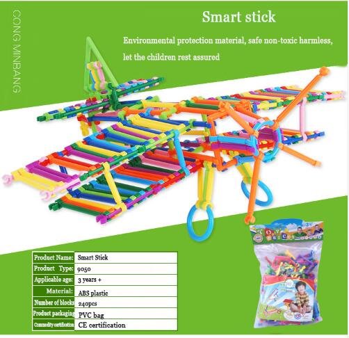 Assembled Building Blocks DIY Smart Stick Plastic Blocks Imagination Creativity Educational Learning Toys - Image 2
