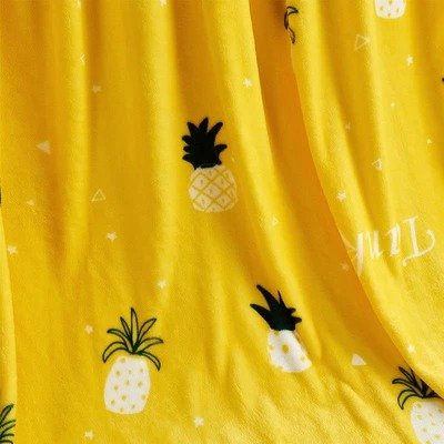 Colorful pineapple velvet blanket - Image 5