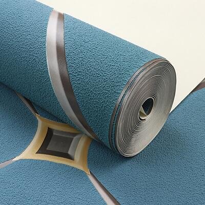 Gray diamond-studded deerskin velvet thickened wallpaper - Image 2