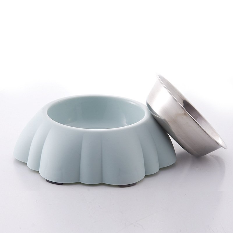 Pumpkin pet stainless steel plastic bowl - Image 2