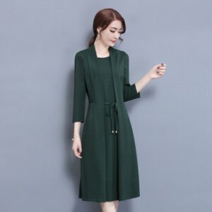 Fake two-piece dress