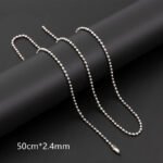 Diy Accessory Bead Chain Necklace 60cm