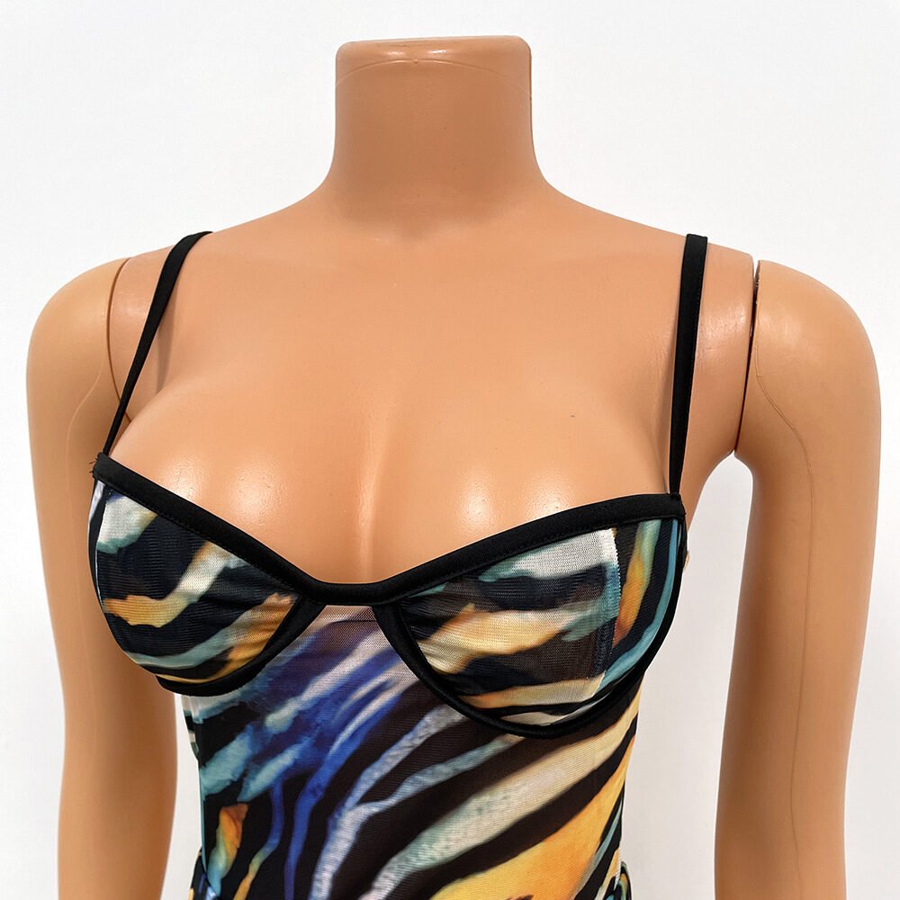 Sexy Mesh Sling Jumpsuit Two-Piece Trousers Suit - Image 7