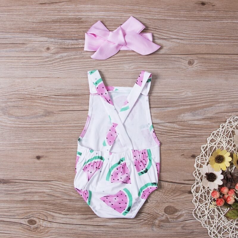 Watermelon print sleeveless jumpsuit - Image 4