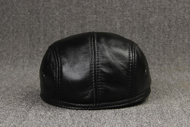 First Layer Cowhide Comfortable And Fashionable Sunscreen Beret - Image 3
