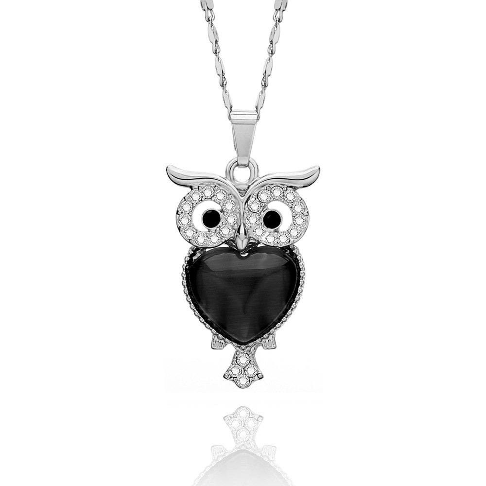Hollow owl necklace - Image 2