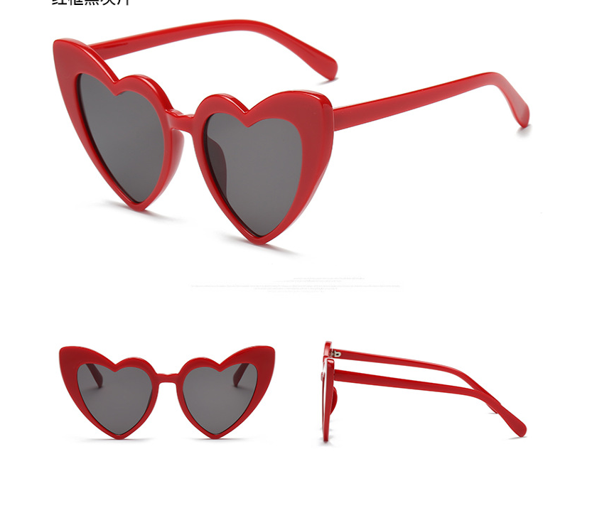 New love ladies heart-shaped sunglasses ins with the same heart heart sunglasses female soft sister Harajuku cute fashion glasses - Image 6