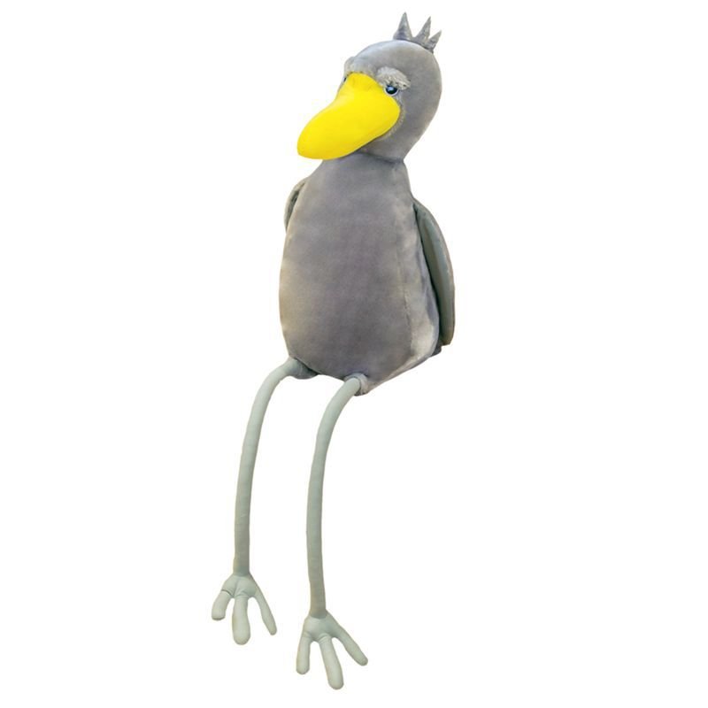 Grey Stork Bird Soft Stuffed Plush Toy - Image 5