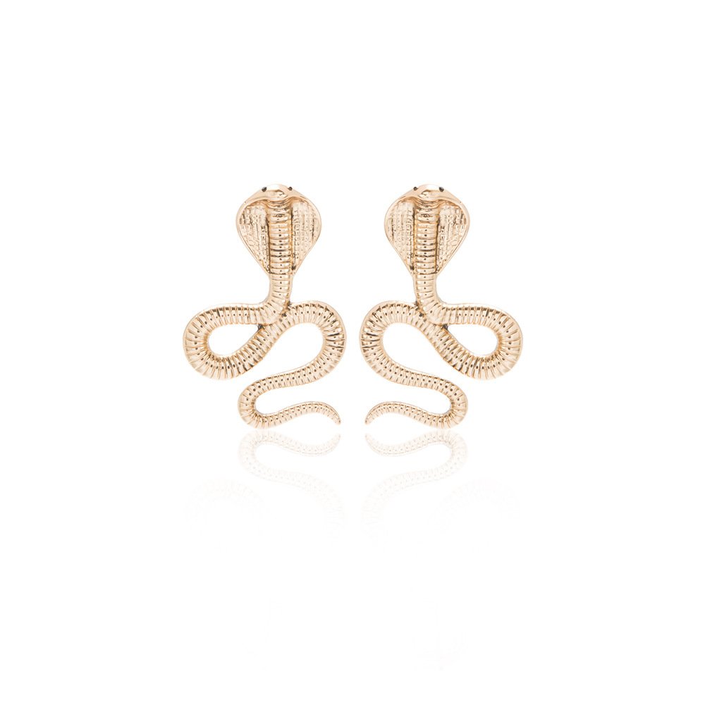 Exaggerated temperament snake earrings - Image 2