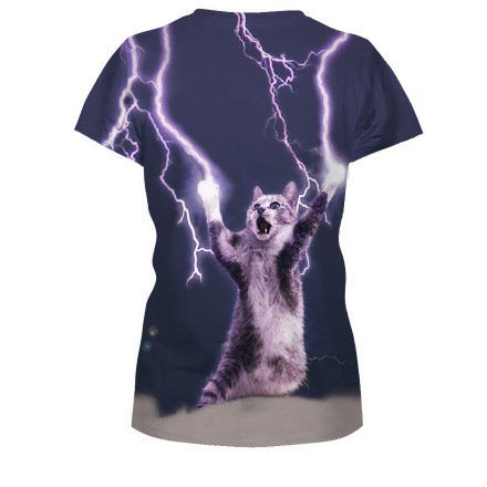 Cat 3D printed short sleeve - Image 2